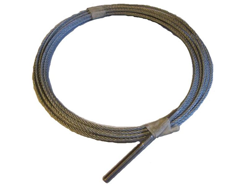 4.2mm Vaier, Galv, m/ rustfri gevindterminal 15meter